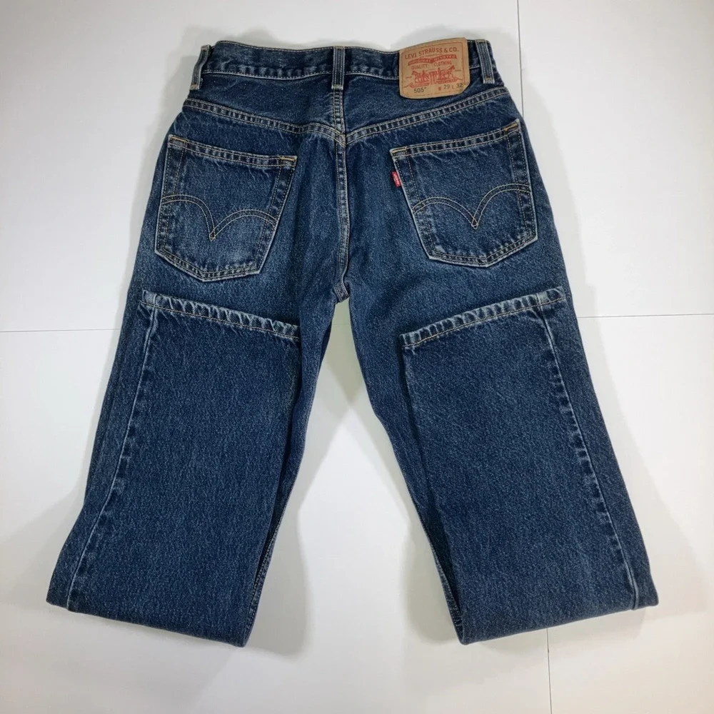 Vintage Levi's 505 Regular Fit Jeans Mens 29x32 Medium Wash Y2K